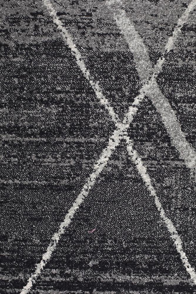 Oasis 452 Charcoal Contemporary Runner Rug - Floorsome - Modern - OAS - 452 - CHAR - 300X80 - Modern