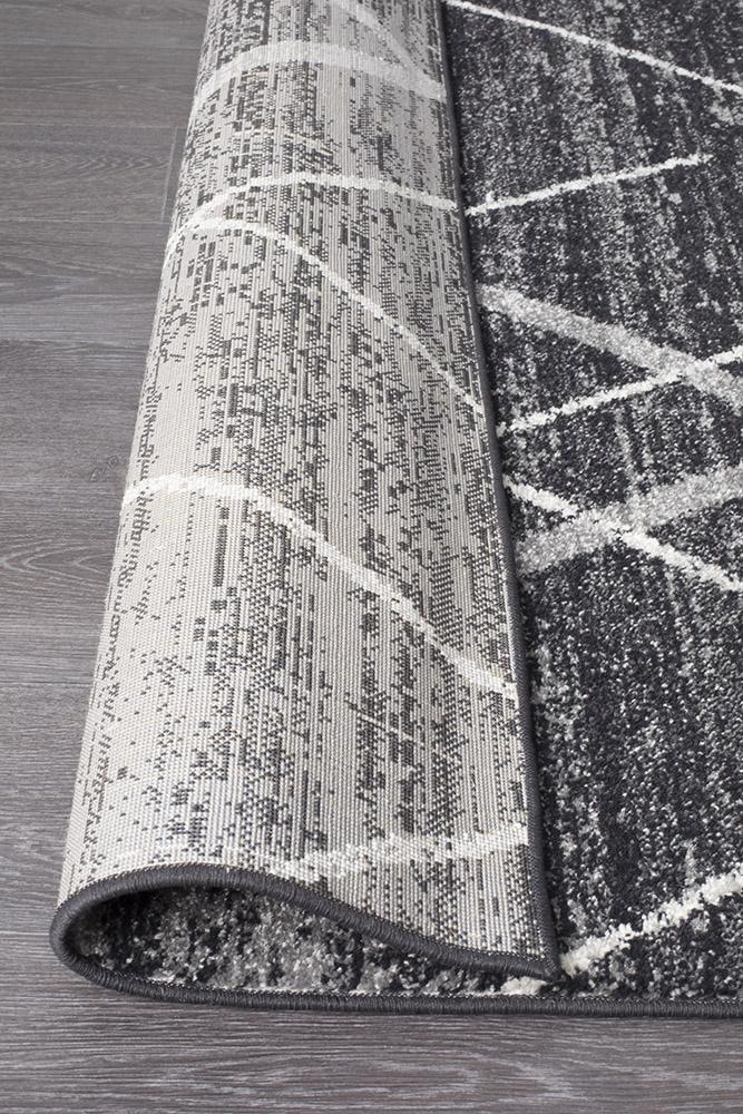 Oasis 452 Charcoal Contemporary Runner Rug - Floorsome - Modern - OAS - 452 - CHAR - 300X80 - Modern