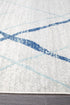 Oasis 452 White Blue Contemporary Runner Rug - Floorsome - Modern - OAS - 452 - BLUE - 300X80 - Modern
