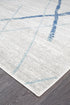 Oasis 452 White Blue Contemporary Runner Rug - Floorsome - Modern - OAS - 452 - BLUE - 300X80 - Modern
