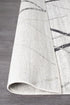Oasis 452 White Grey Contemporary Rug - Floorsome - Modern