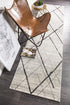 Oasis 452 White Grey Contemporary Runner Rug - Floorsome - Modern - OAS - 452 - GREY - 300X80 - Modern