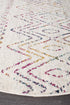 Oasis 453 Multi Rustic Tribal Round Rug - Floorsome - Modern