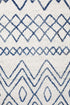 Oasis 453 White Blue Rustic Tribal Rug - Floorsome - Modern - OAS - 453 - WBLU - 230X160 - Modern