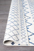 Oasis 453 White Blue Rustic Tribal Rug - Floorsome - Modern - OAS - 453 - WBLU - 230X160 - Modern