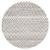 Oasis 454 Silver Tribal Round Rug - Floorsome - Modern - OAS - 454 - SIL - 150X150 - Modern