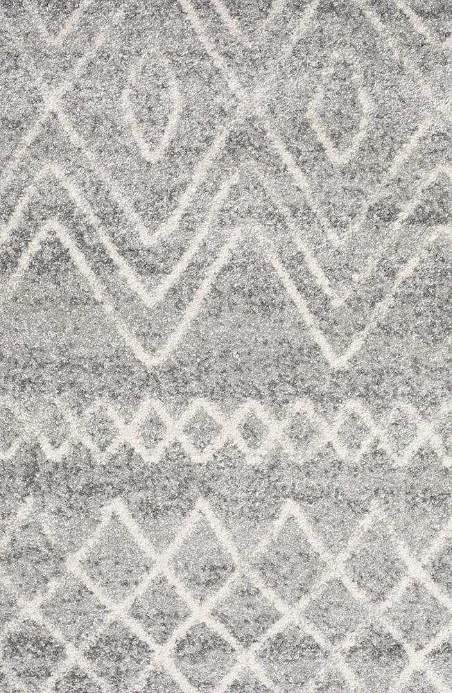 Oasis 454 Silver Tribal Runner Rug - Floorsome - Modern - OAS - 454 - SIL - 300X80 - Modern