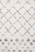 Oasis 454 White Grey Tribal Runner Rug - Floorsome - Modern - OAS - 454 - WHT - 300X80 - Modern