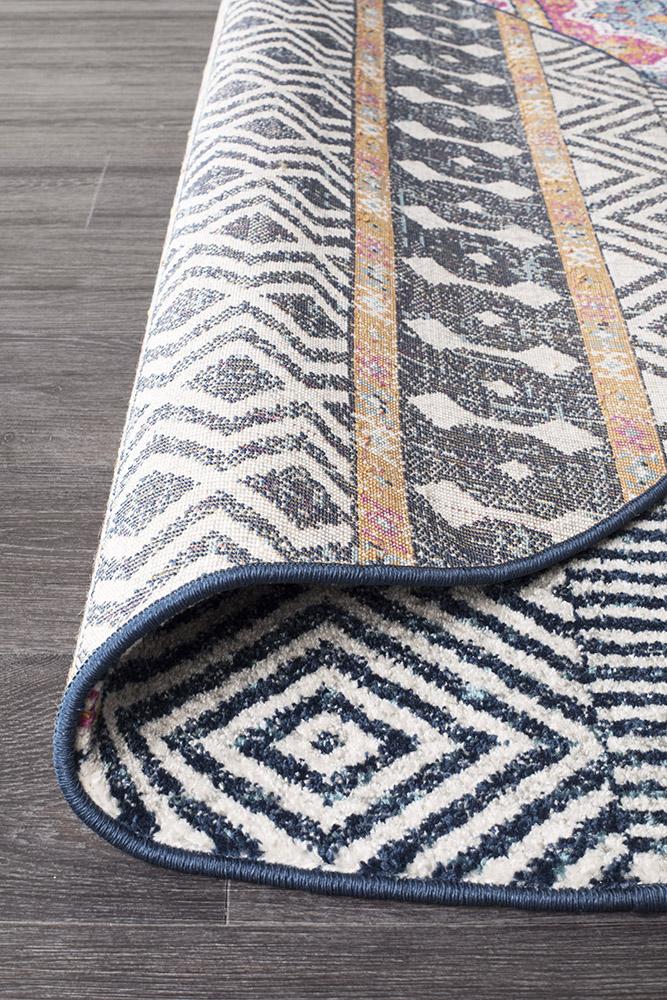 Oasis 455 Multi Tribal Round Rug - Floorsome - Modern - OAS - 455 - MUL - 150X150 - Modern