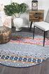 Oasis 455 Multi Tribal Round Rug - Floorsome - Modern - OAS - 455 - MUL - 150X150 - Modern