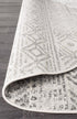 Oasis 456 White Grey Rustic Round Rug - Floorsome - Modern - OAS - 456 - GREY - 150X150 - Modern