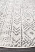 Oasis 456 White Grey Rustic Round Rug - Floorsome - Modern - OAS - 456 - GREY - 150X150 - Modern