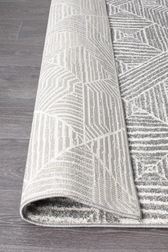Oasis 457 Contemporary Silver Runner Rug - Floorsome - Modern - OAS - 457 - SIL - 300X80 - Modern