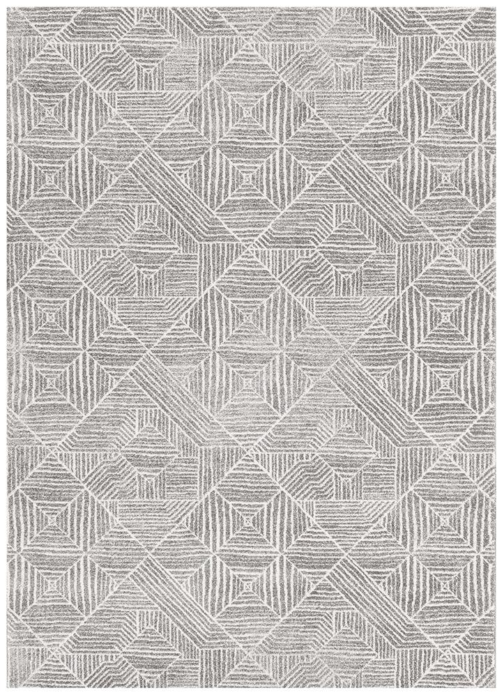 Oasis 457 Contemporary Silver Runner Rug - Floorsome - Modern - OAS - 457 - SIL - 300X80 - Modern