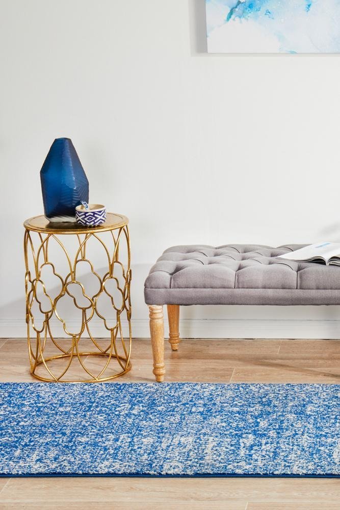Oasis Navy Transitional Runner Rug - Floorsome - Modern - EVO - 252 - NAVY - 300X80 - Modern