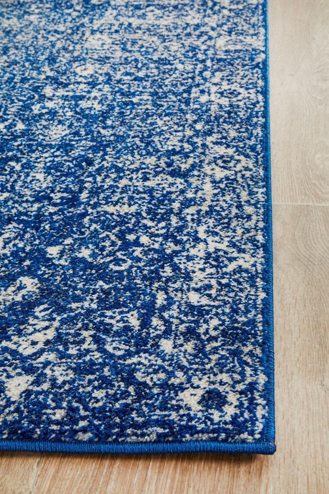 Oasis Navy Transitional Runner Rug - Floorsome - Modern - EVO - 252 - NAVY - 300X80 - Modern