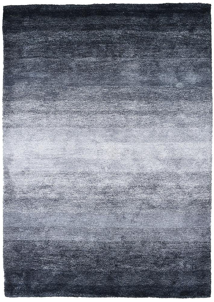Ombre Black Grey Shaggy Rug - Floorsome - SHAGGY - HIGH - BLA - GRE - 60X90 - SHAGGY