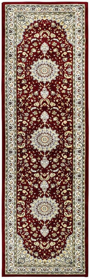 Oriental Traditional Runner Rug Red - Floorsome - Traditional