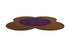 Orla Kiely Flower Spot Chestnut/Violet 158401 Rug - Floorsome - Brink & Campman - 2024 Collection - BC - OK - 158401 - 150X150 - Brink & Campman - 2024 Collection