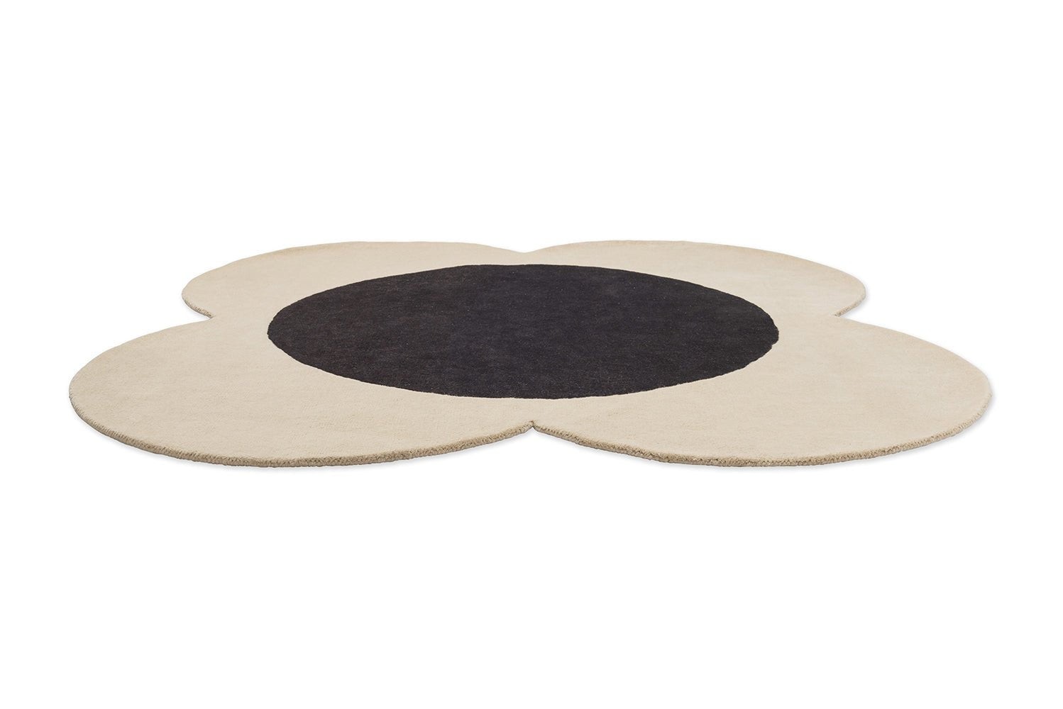 Orla Kiely Flower Spot Ecru/Black 158409 Rug - Floorsome - Brink & Campman - 2024 Collection - BC - OK - 158409 - 150X150 - Brink & Campman - 2024 Collection