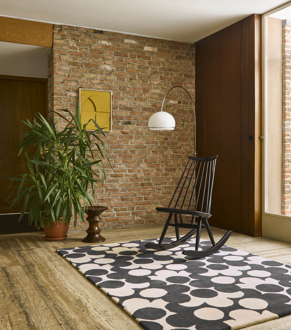 Orla Kiely Puzzle Flower Slate 060905 Rug - Floorsome - Brink & Campman - 2022 Collection - BC - OK - 060905 - 180X120 - Brink & Campman - 2022 Collection