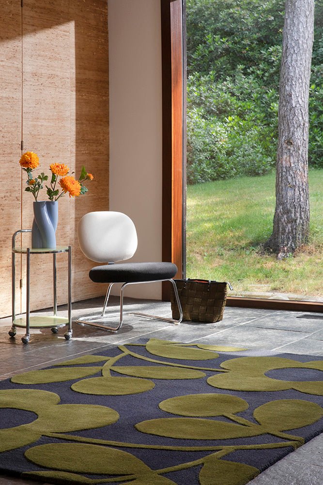 Orla Kiely Sprig Stem Marine 063908 Rug - Floorsome - Brink & Campman - 2024 Collection - BC - OK - 063908 - 180X120 - Brink & Campman - 2024 Collection