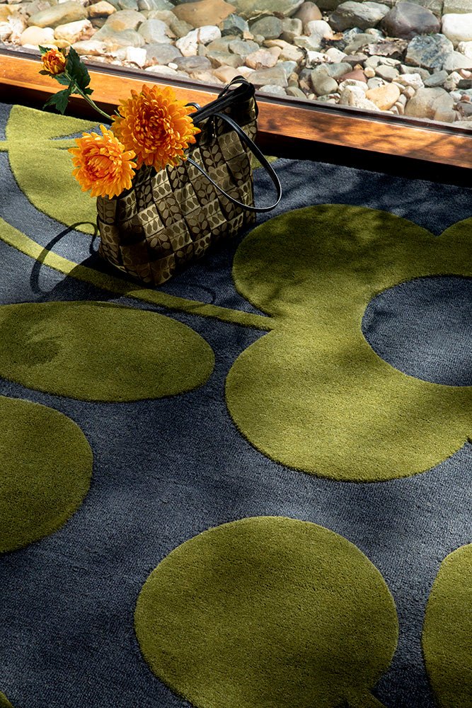 Orla Kiely Sprig Stem Marine 063908 Rug - Floorsome - Brink & Campman - 2024 Collection - BC - OK - 063908 - 180X120 - Brink & Campman - 2024 Collection