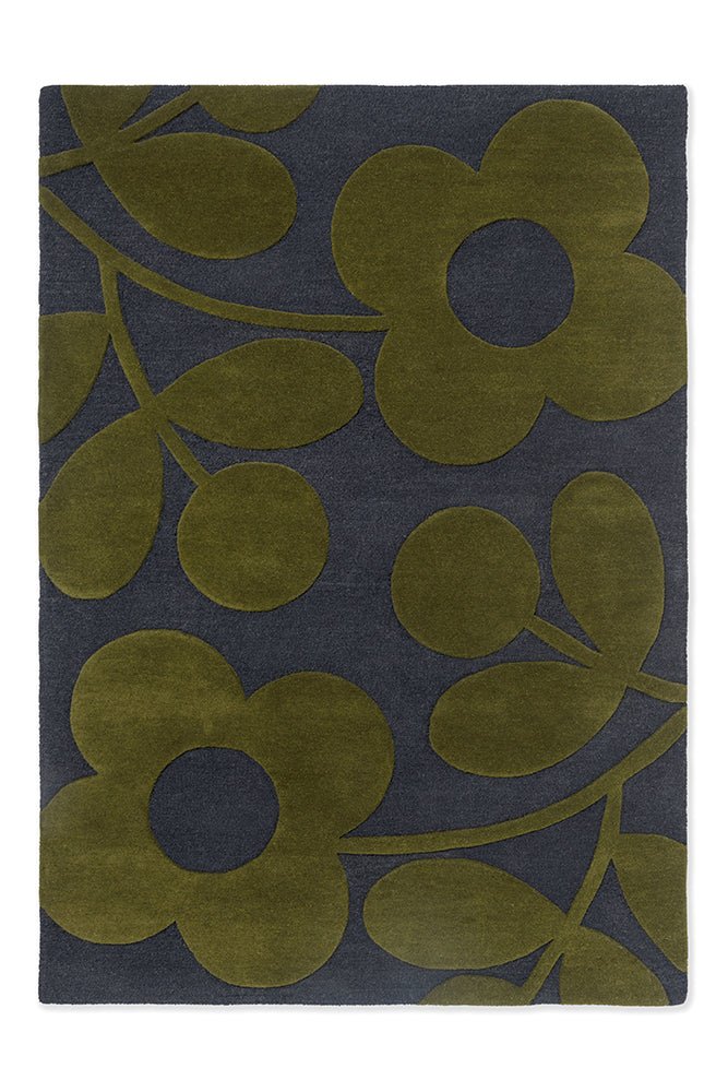 Orla Kiely Sprig Stem Marine 063908 Rug - Floorsome - Brink & Campman - 2024 Collection - BC - OK - 063908 - 180X120 - Brink & Campman - 2024 Collection