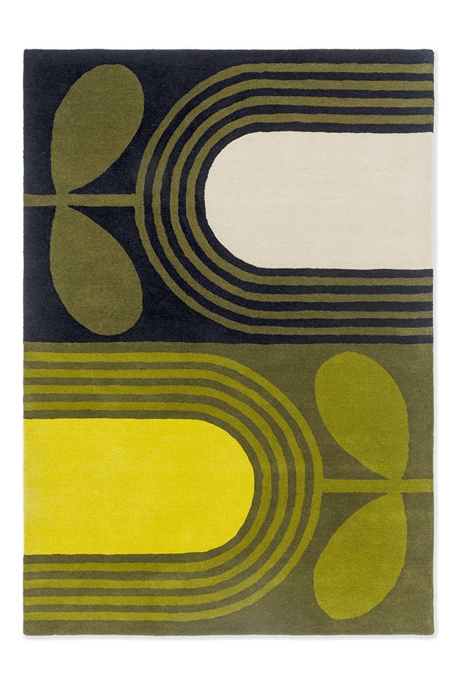Orla Kiely Striped Tulip Seagrass 160307 Rug - Floorsome - Brink & Campman - 2024 Collection - BC - OK - 160307 - 180X120 - Brink & Campman - 2024 Collection