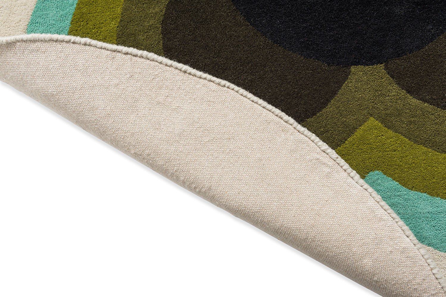 Orla Kiely Sunflower Olive 060007 Rug - Floorsome - Brink & Campman - 2024 Collection - BC - OK - 060007 - 150X150 - Brink & Campman - 2024 Collection