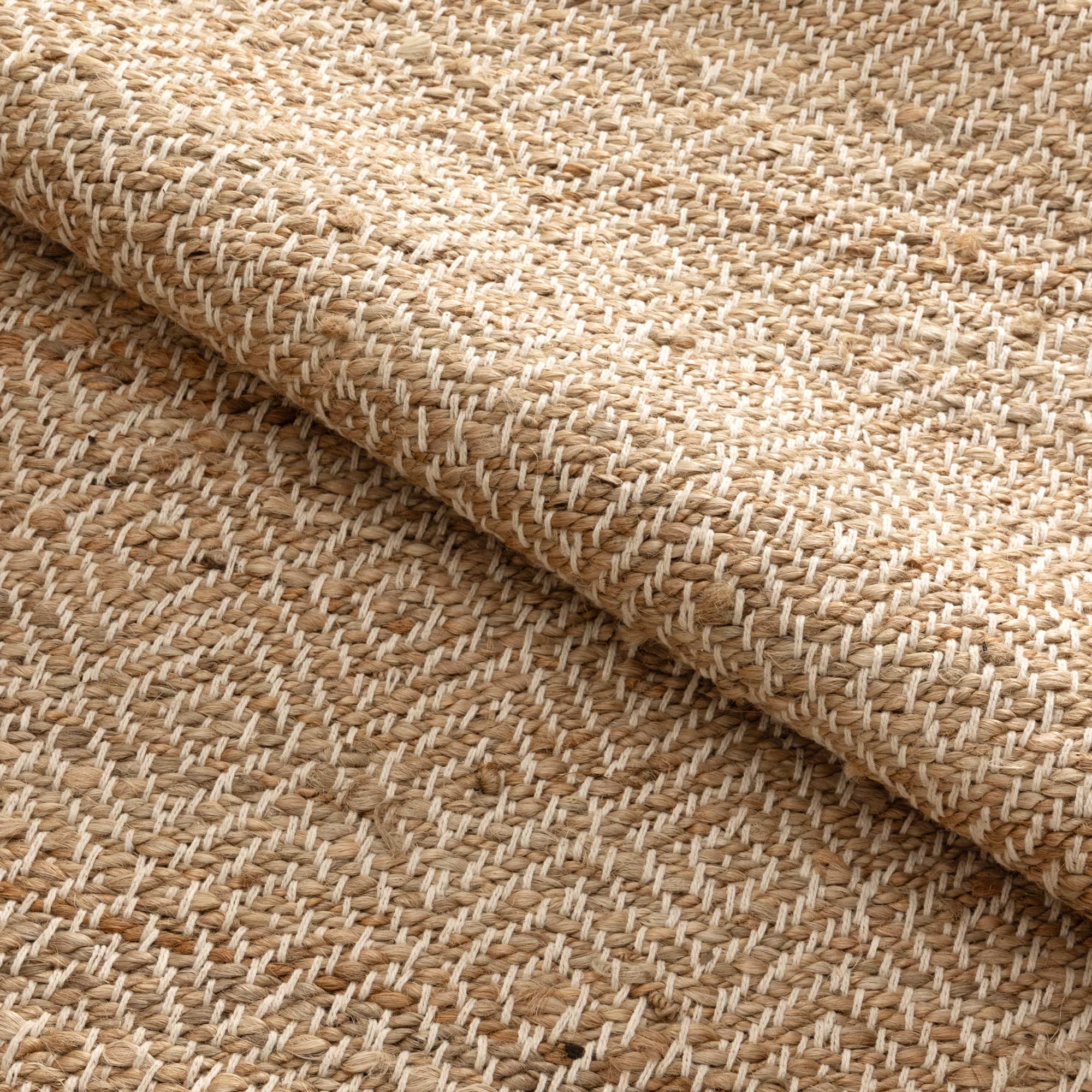 Oslo Natural Jute Diamonds Flat Weave Rug - Floorsome - Flatweave - OSLO150NATU - Flatweave