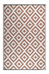 Outdoor Rug Recycled Plastic - Aztec Beige And White - Floorsome - Outdoor Rugs - PLRAZTBEI150238 - Outdoor Rugs