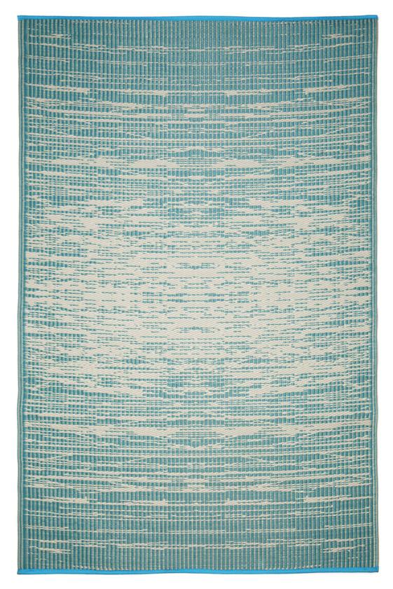 Outdoor Rug Recycled Plastic - Brooklyn Teal - Floorsome - Outdoor Rugs