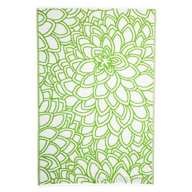 Outdoor Rug Recycled Plastic - Eden Lime - Floorsome - Outdoor Rugs - PLREDENLM120179 - Outdoor Rugs