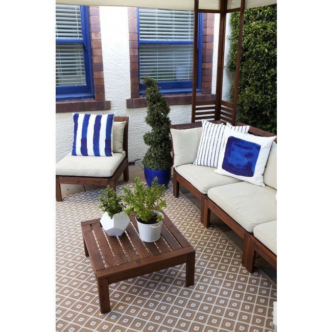 Outdoor Rug Recycled Plastic - Kimberley Beige - Floorsome - Outdoor Rugs - PLRKIMBEI090179 - Outdoor Rugs
