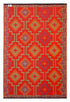 Outdoor Rug Recycled Plastic - Lhasa Orange and Violet - Floorsome - Outdoor Rugs - PLRLHORNG090179 - Outdoor Rugs