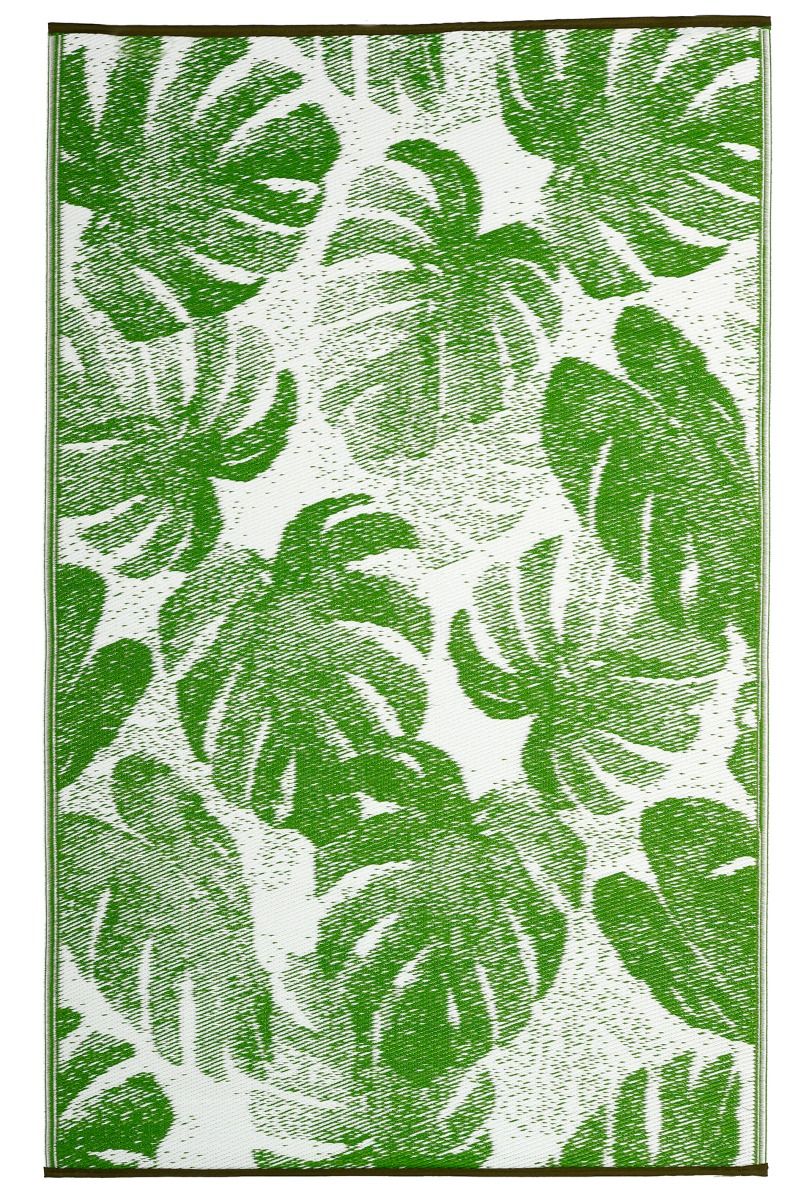 Outdoor Rug Recycled Plastic - Panama Lime Green Botanical - Floorsome - Outdoor Rugs - PLRPANAMA120179 - Outdoor Rugs
