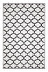 Outdoor Rug Recycled Plastic - Tangier Black and White - Floorsome - Outdoor Rugs - Outdoor Rugs