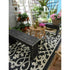 Outdoor Rug Recycled Plastic - Venice Black - Floorsome - Outdoor Rugs - PLRVENBLK120179 - Outdoor Rugs