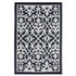 Outdoor Rug Recycled Plastic - Venice Black - Floorsome - Outdoor Rugs - PLRVENBLK120179 - Outdoor Rugs