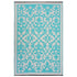 Outdoor Rug Recycled Plastic - Venice Turquoise and Cream - Floorsome - Outdoor Rugs - PLRVENTRQ120179 - Outdoor Rugs