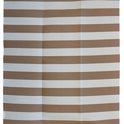 Beige & White Stripes Foldable Waterproof Large Camping Mat