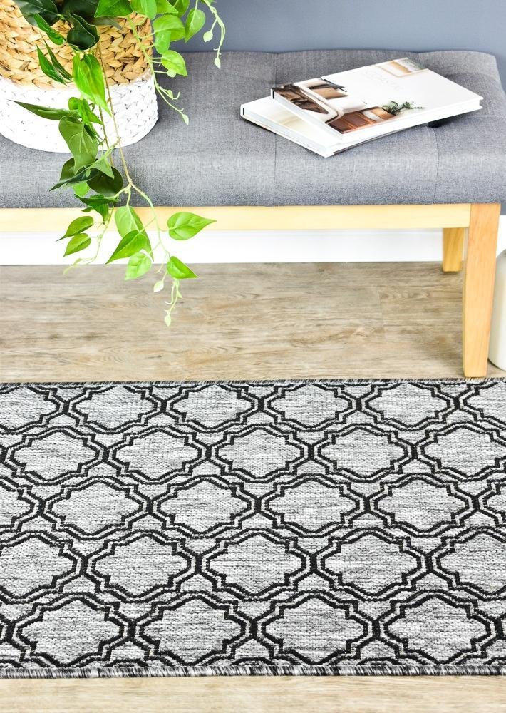 Pacific Indoor Outdoor Runner Grey 9892 - DM9E - Floorsome - RUNNER - LONG - 9892 - DM9 - E - 66x230 - RUNNER