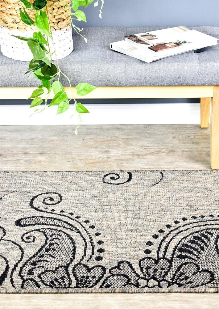 Pacific Runner Beige Grey Indoor Outdoor Rug 2902 - J48H - Floorsome - RUNNER - LONG - 2902 - j48h - 66x230 - RUNNER