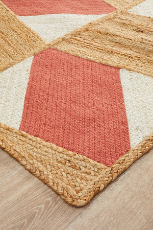 Pageant Coral Rug - Floorsome - MODERN