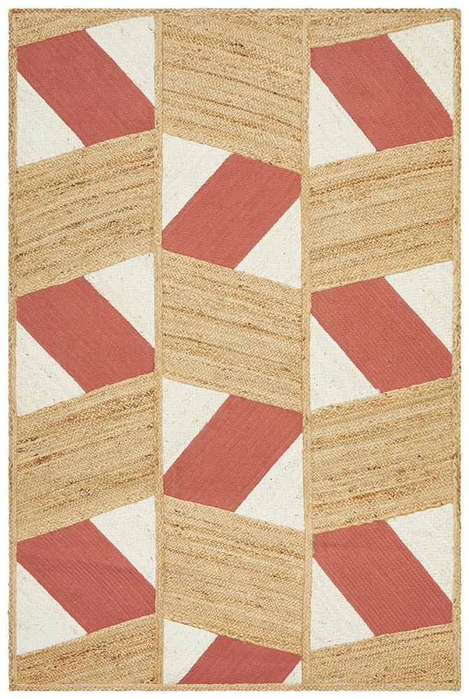 Pageant Coral Rug - Floorsome - MODERN - PRD - 111 - CRL - 220X150 - MODERN