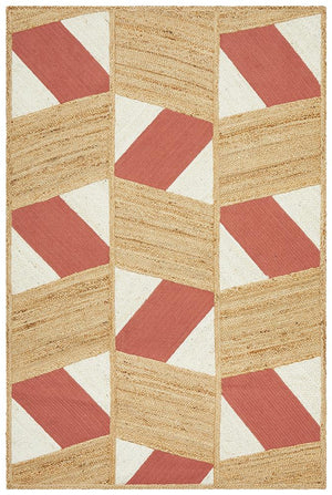 Pageant Coral Rug - Floorsome - MODERN
