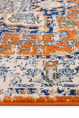 Palermo Caltanissetta Rust Rug - Floorsome - Rug