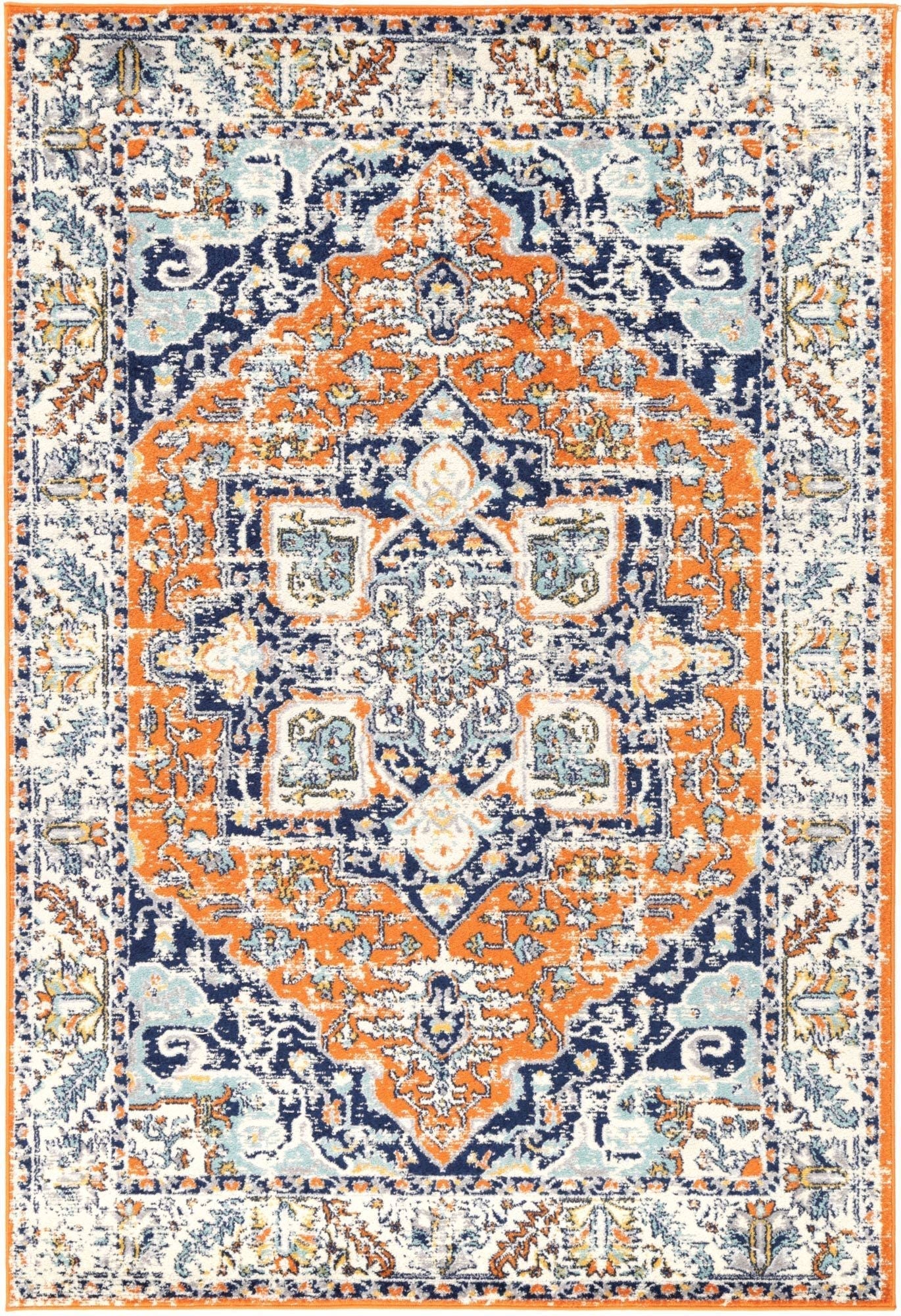 Palermo Caltanissetta Rust Rug - Floorsome - Rug - SICI16012 - Rug