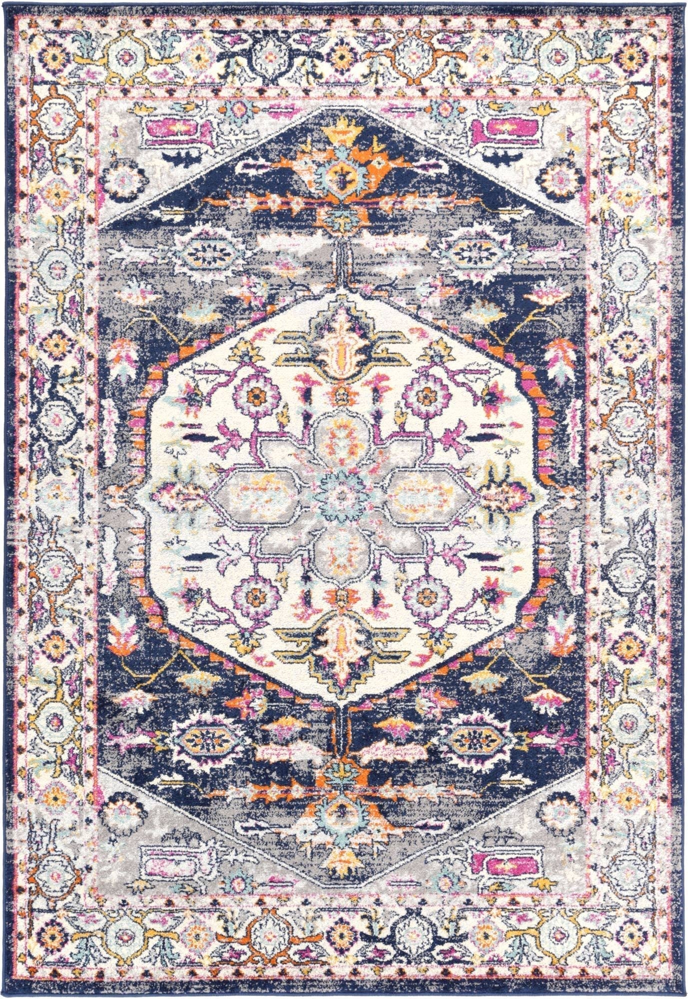 Palermo Catania Navy Rug - Floorsome - Rug - SICI16005 - Rug